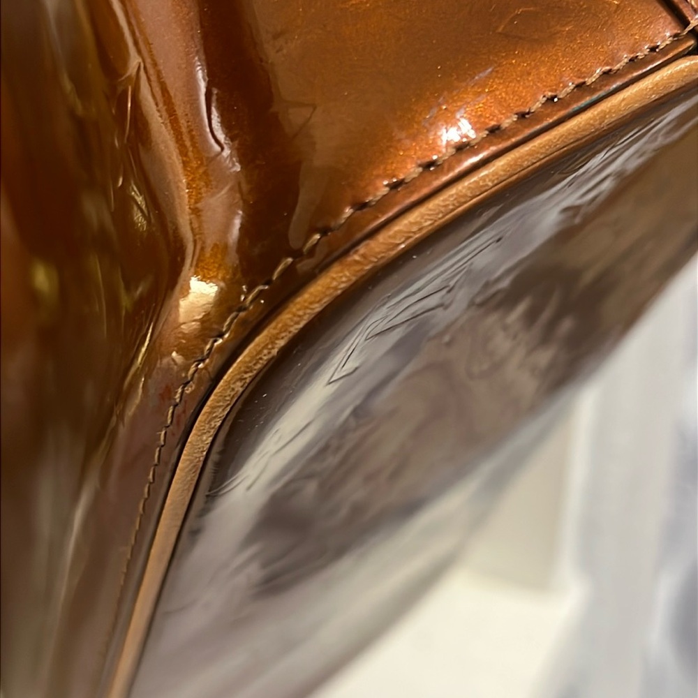 Louis Vuitton Brown Patent Leather Tote - Picture 13 of 17